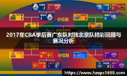 2017年CBA季后赛广东队对阵北京队精彩回顾与赛况分析